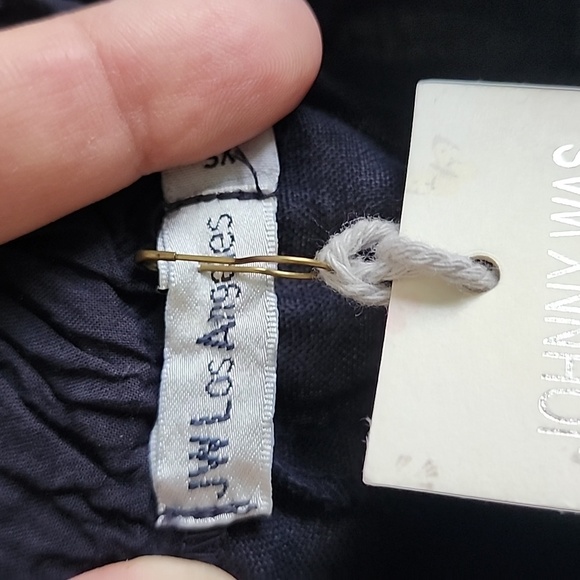 Johnny Was Renee Embroired Side Slit Palazzo Linen Pants Size XS - Picture 15 of 17